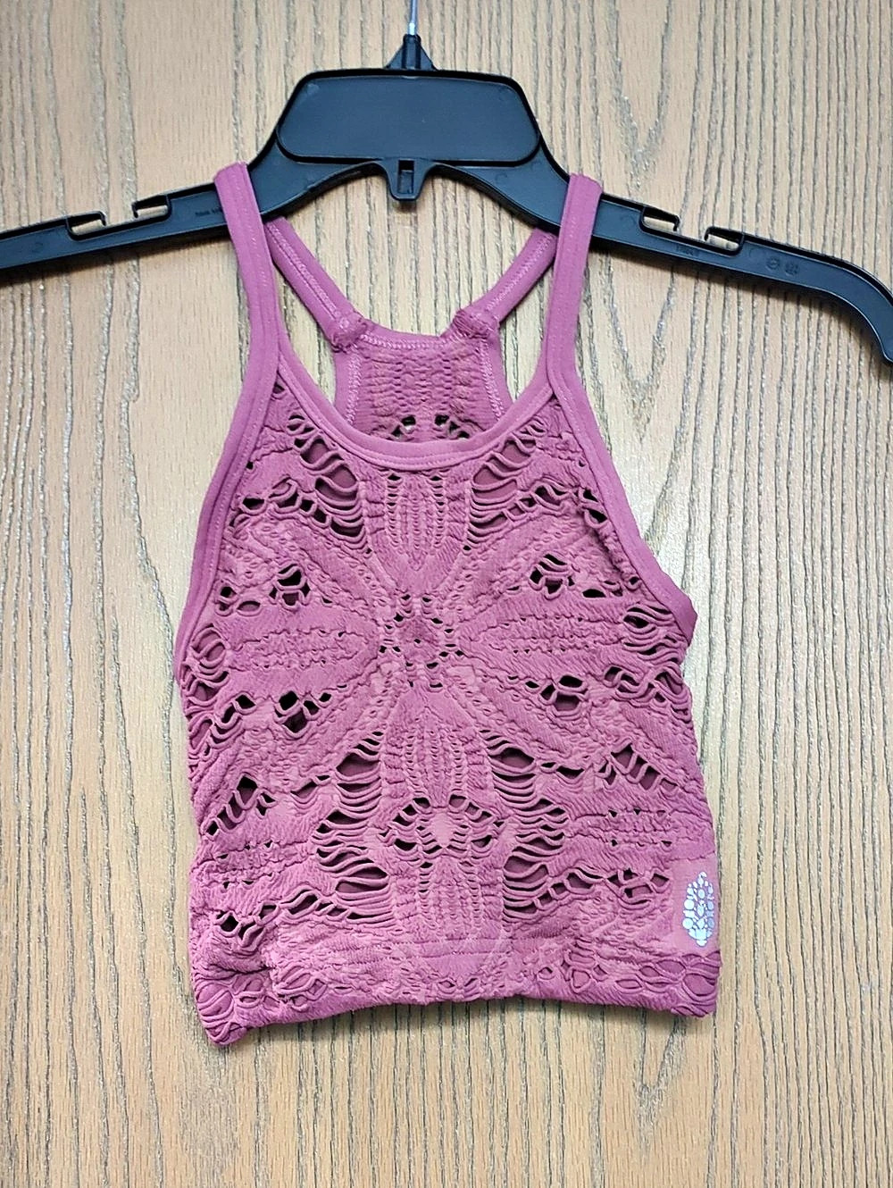 A Movement Crochet Racerback Tank Purple Size XS/S